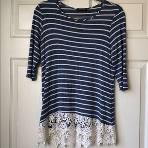 Cha cha vente striped top